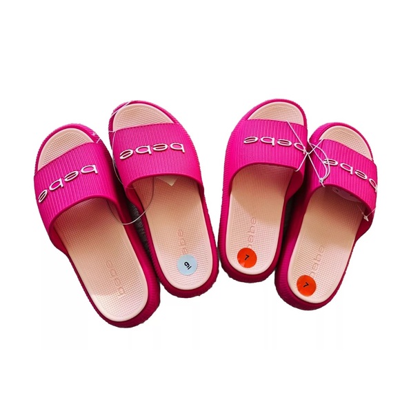 Bebe Women's Malaga Rubber Sandals Pink - Picture 4 of 5